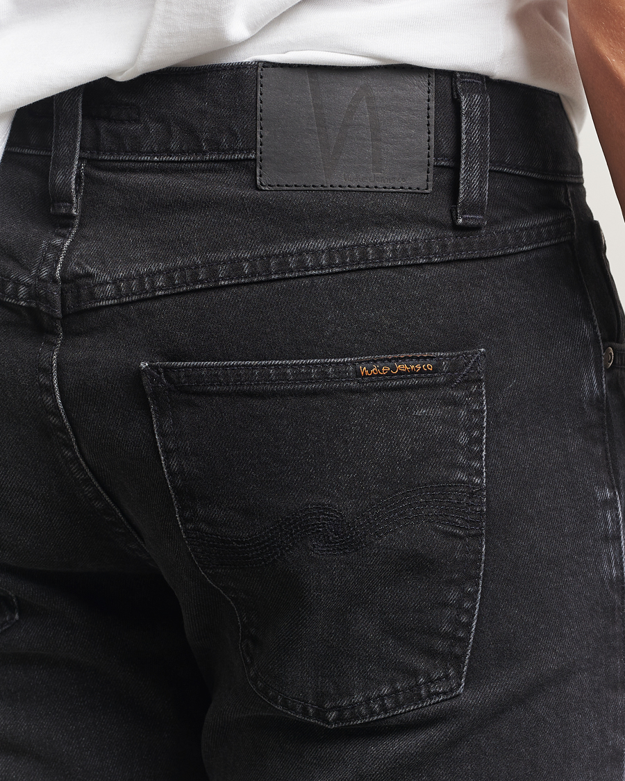 Heren | Broeken | Nudie Jeans | Solid Ollie Jeans Black Force