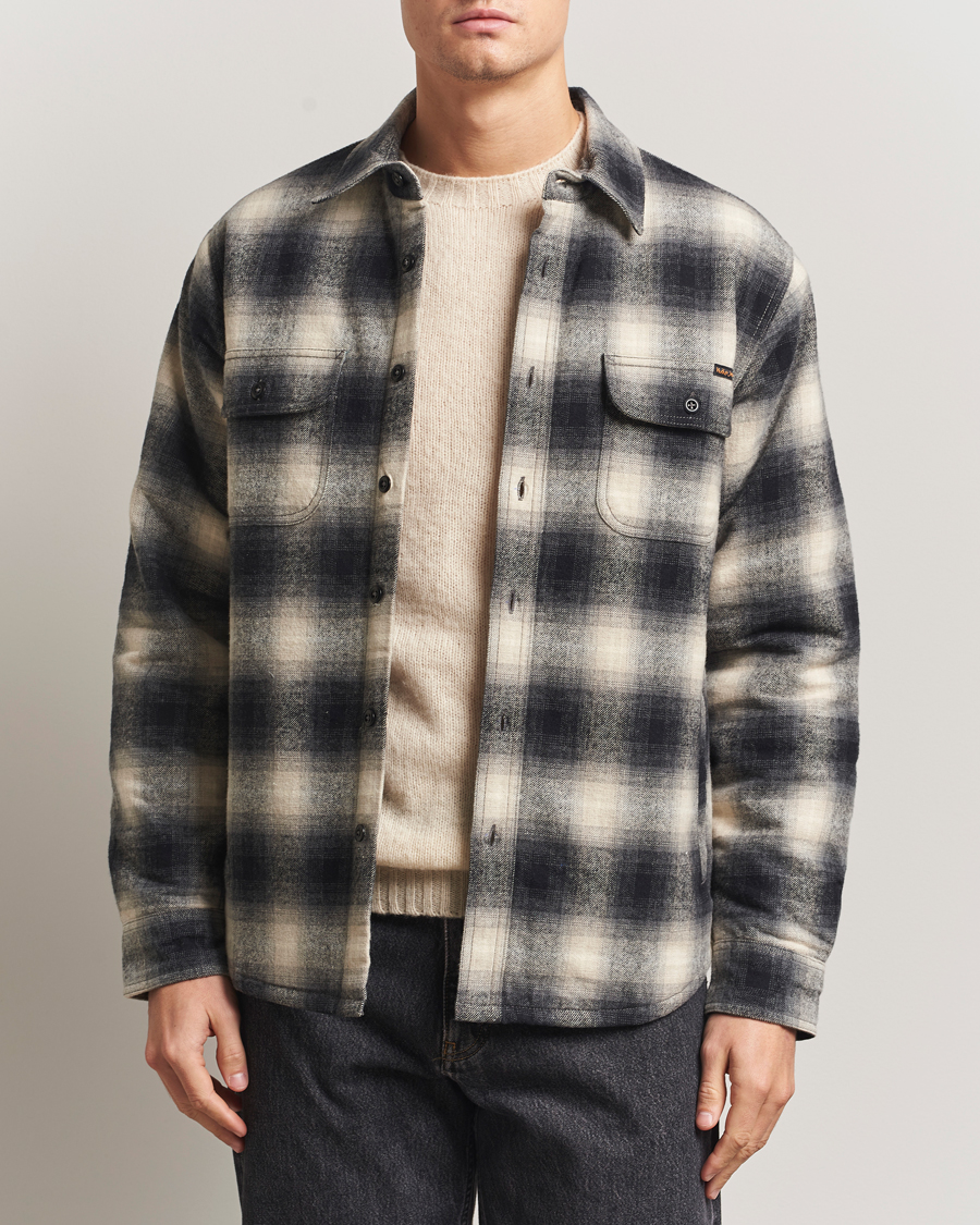 Heren | Overhemden | Nudie Jeans | Glenn Padded Checked Overshirt Black