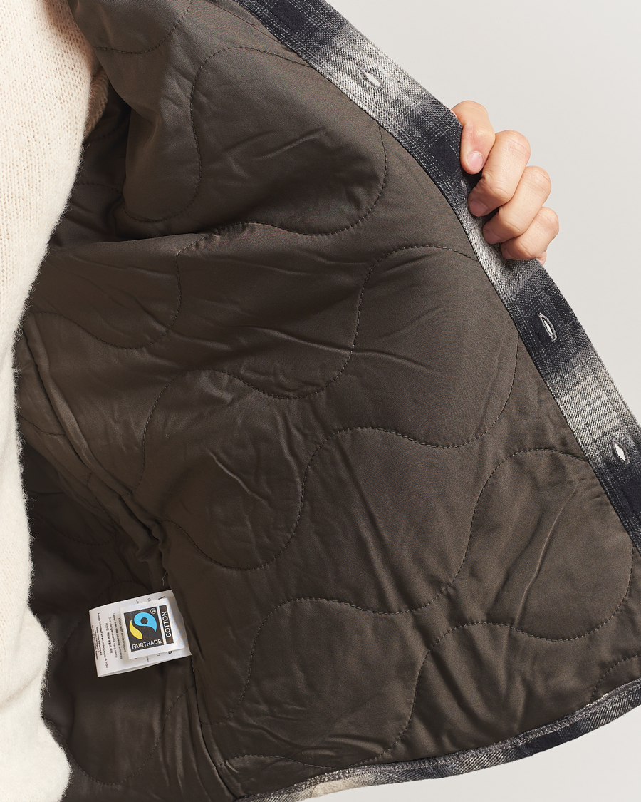 Heren | Overhemden | Nudie Jeans | Glenn Padded Checked Overshirt Black