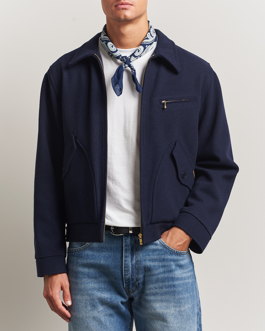 Homme | Manteaux Et Vestes | Nudie Jeans | Blake Wool Zip Jacket Blueberry