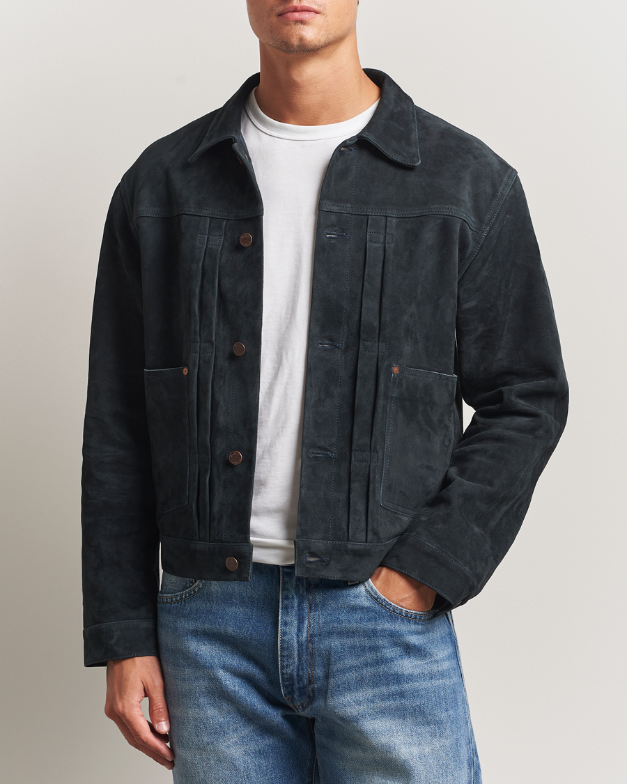 Homme | Manteaux Et Vestes | Nudie Jeans | Dante II Suede Jacket Navy