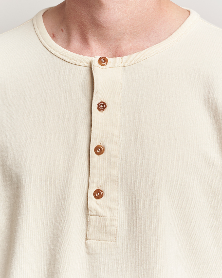 Homme | Pulls Et Tricots | Nudie Jeans | Long Sleeved Henley Ecru