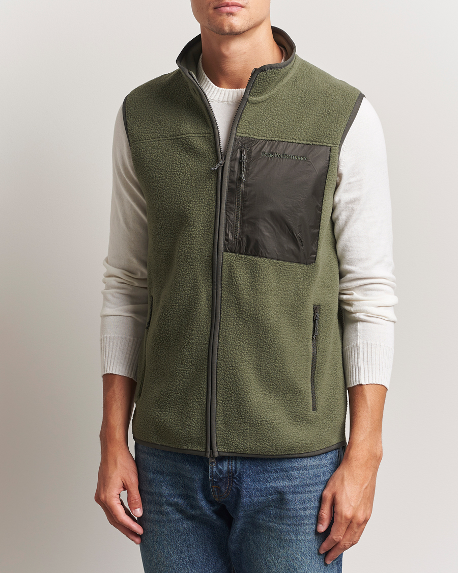 Homme | Pulls Et Tricots | Peak Performance | Pile Vest Pine Needle