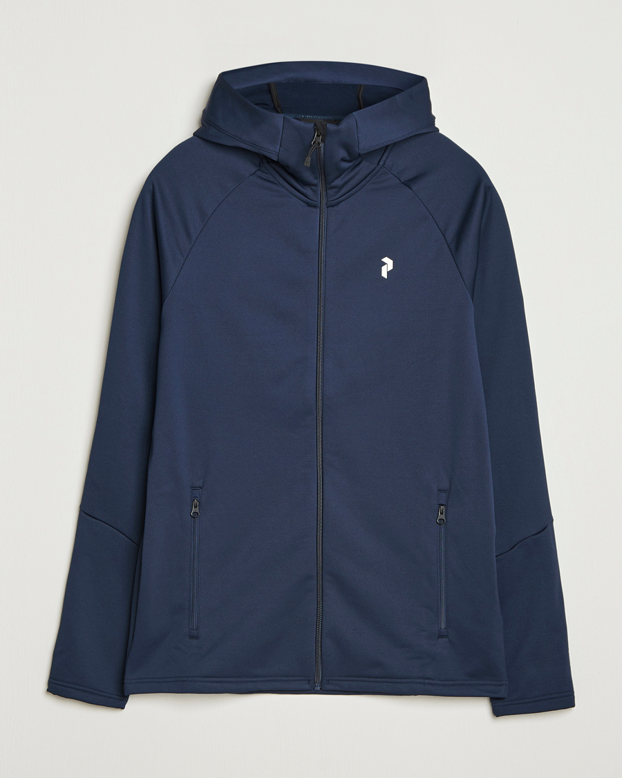 Homme | Pulls Et Tricots | Peak Performance | Rider Hooded Full Zip Blue Shadow