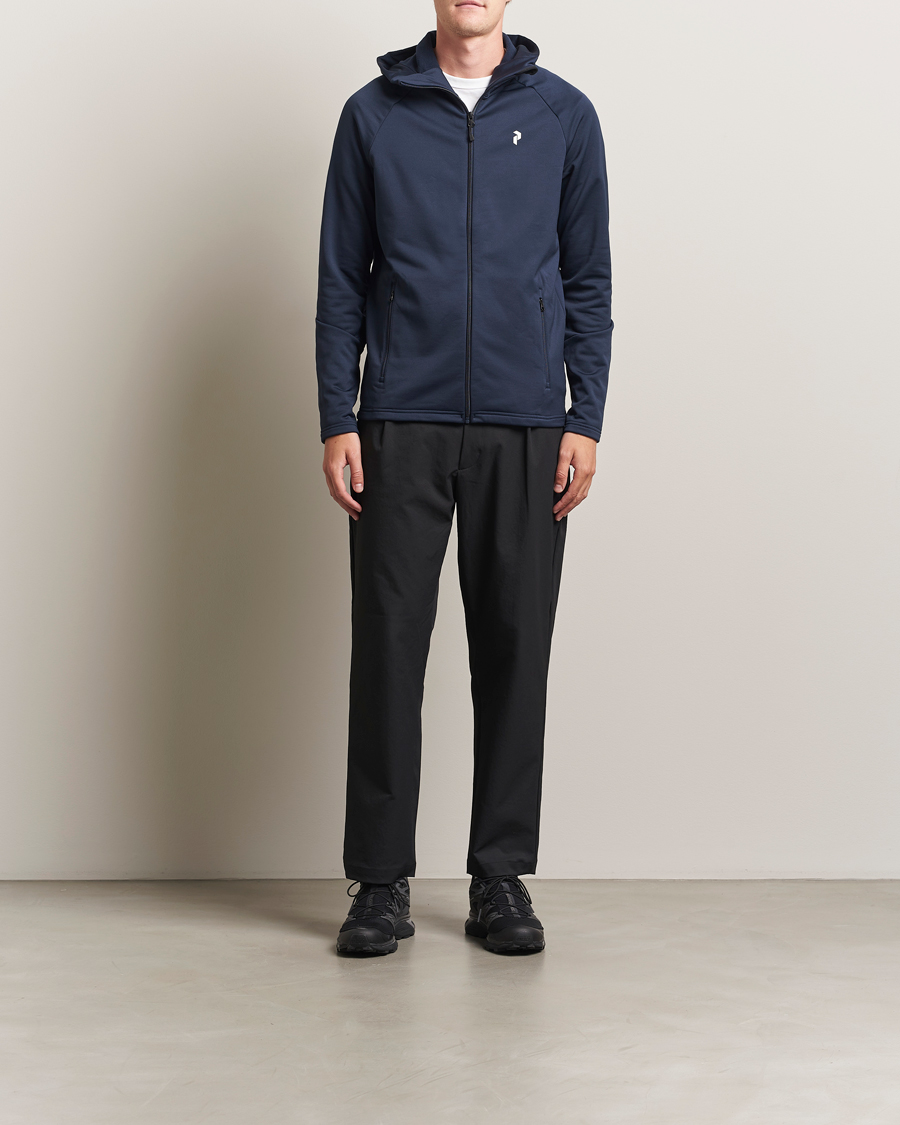 Homme | Pulls Et Tricots | Peak Performance | Rider Full Zip Hoodie Blue Shadow