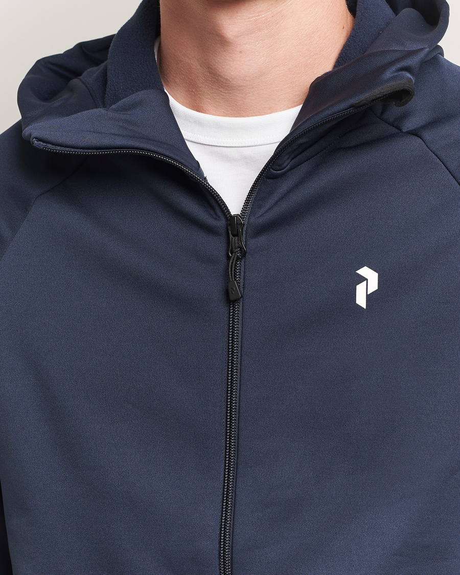 Homme | Pulls Et Tricots | Peak Performance | Rider Full Zip Hoodie Blue Shadow