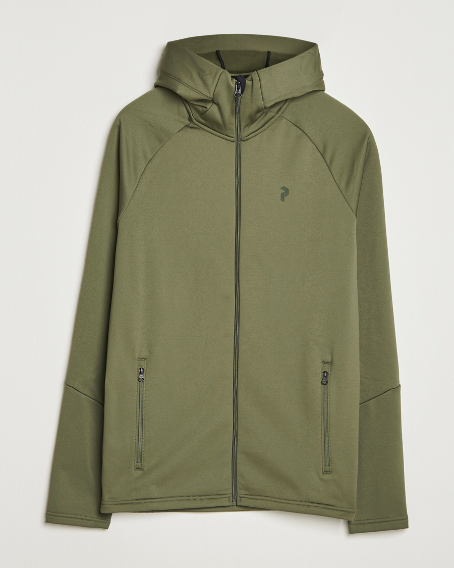 Homme | Pulls Et Tricots | Peak Performance | Rider Full Zip Hoodie Pine Needle