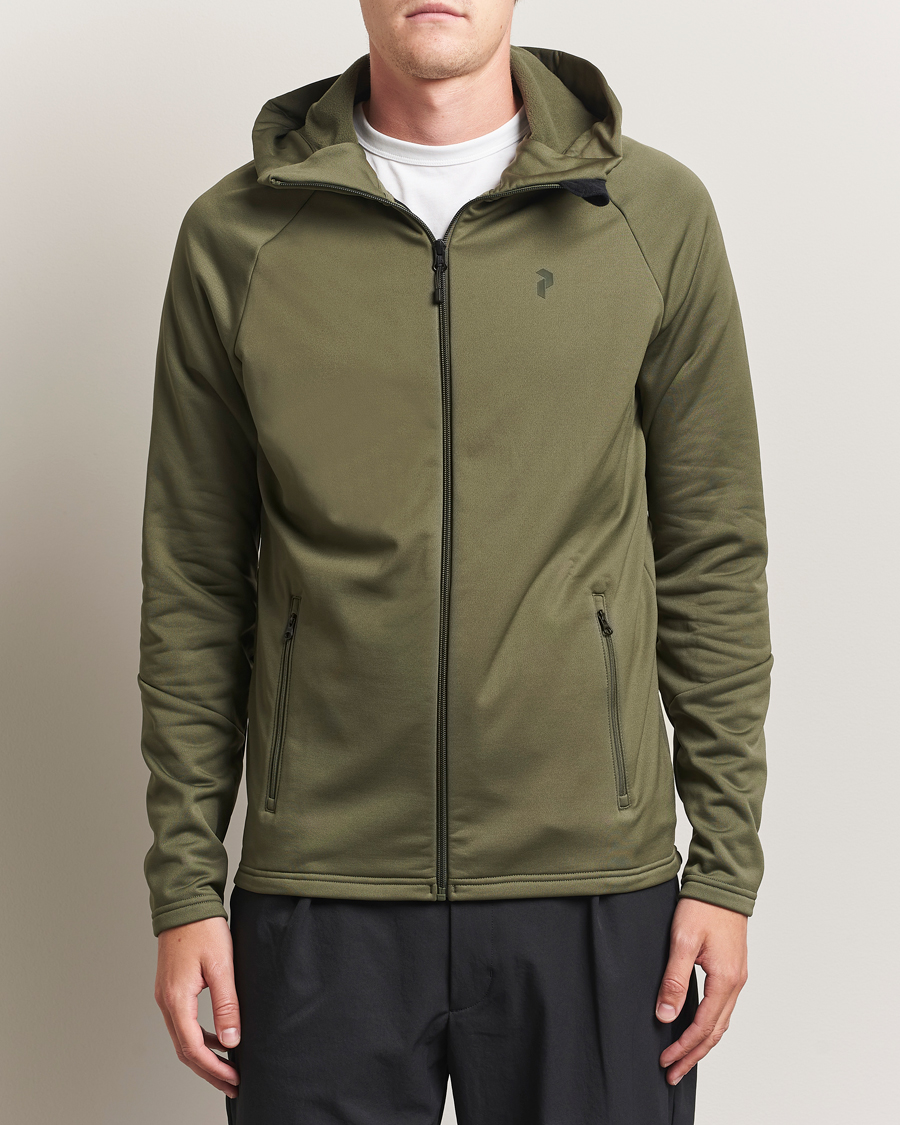 Homme | Pulls Et Tricots | Peak Performance | Rider Full Zip Hoodie Pine Needle