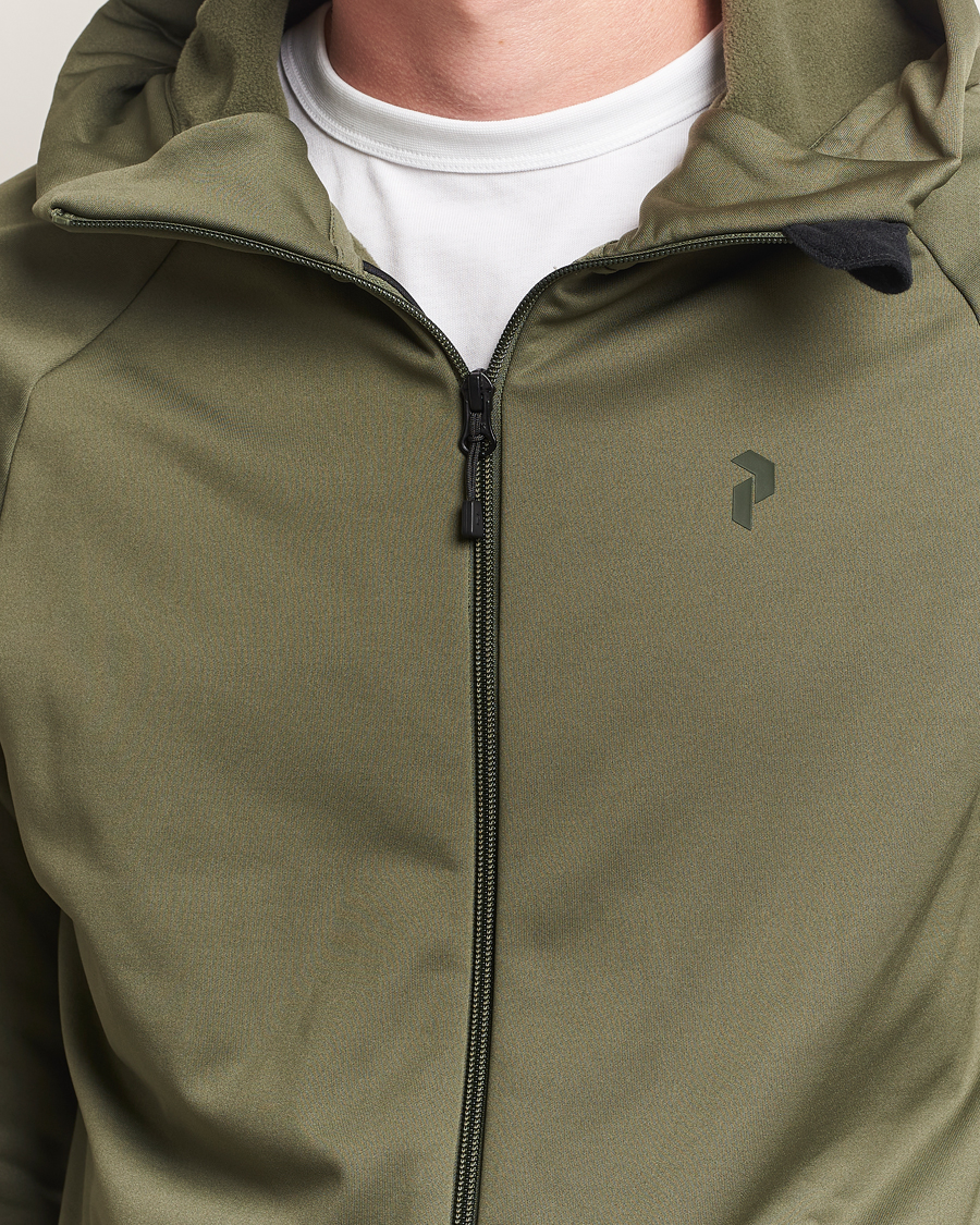 Homme | Pulls Et Tricots | Peak Performance | Rider Full Zip Hoodie Pine Needle