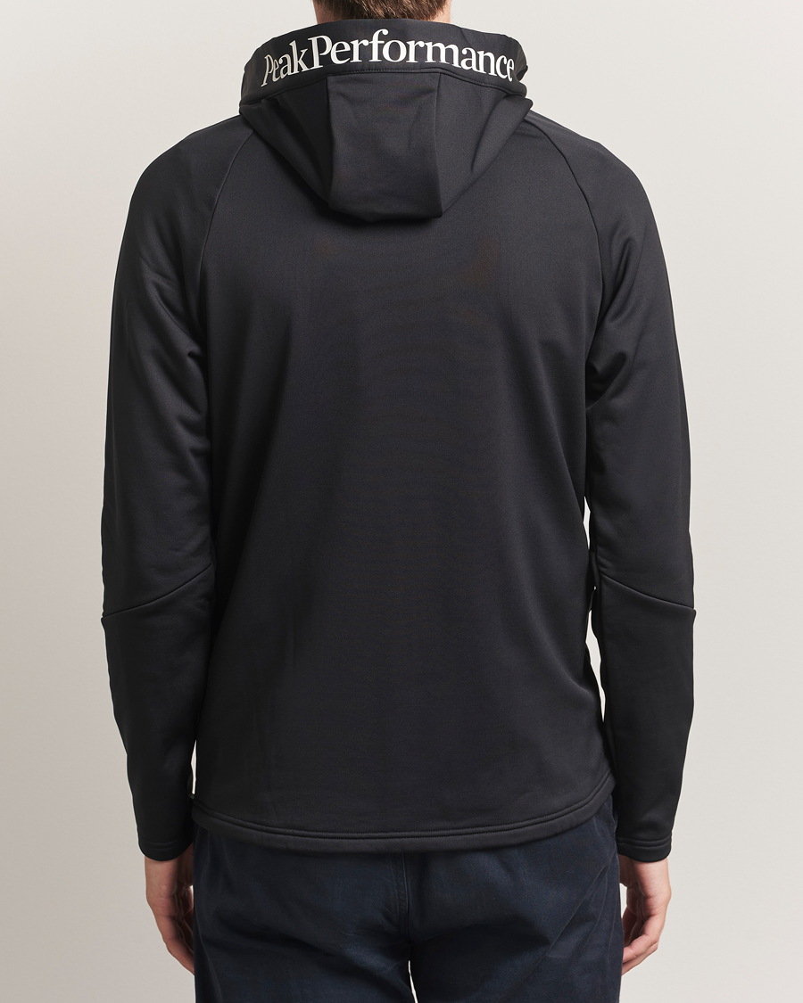 Heren | Truien | Peak Performance | Rider Hooded Full Zip Black