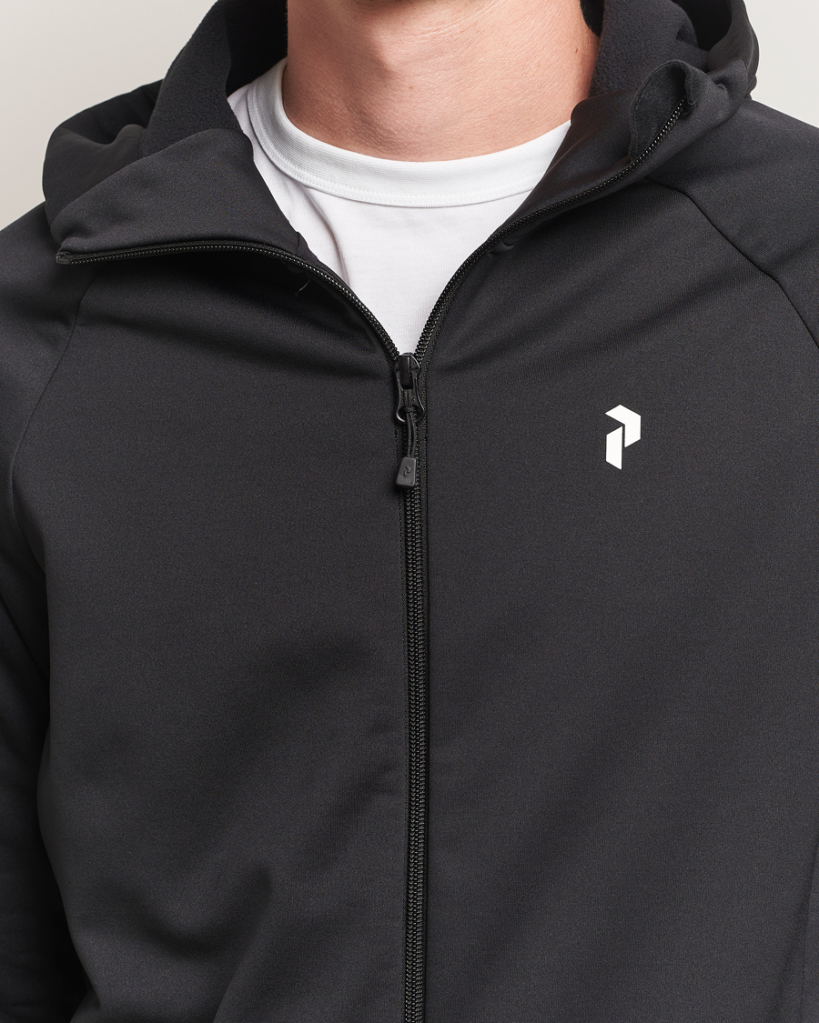 Heren | Truien | Peak Performance | Rider Hooded Full Zip Black