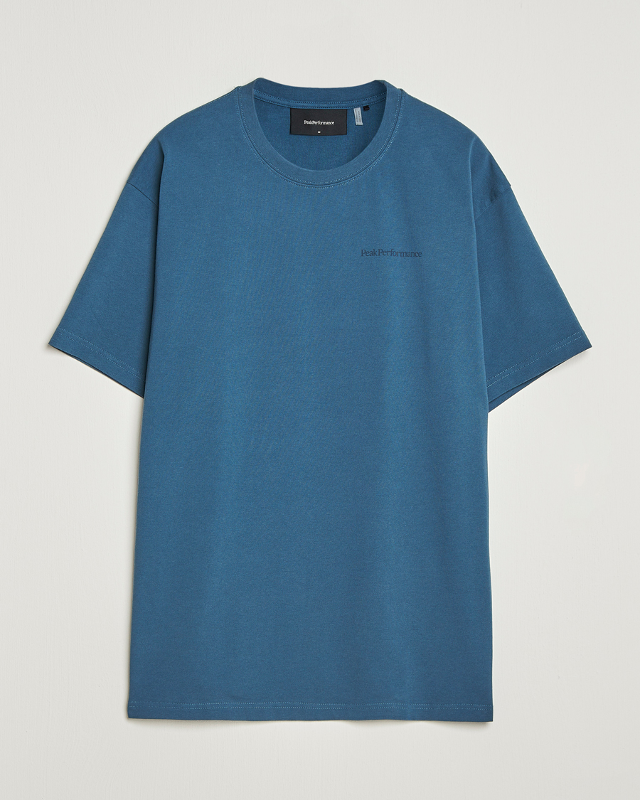 Homme | T-shirts | Peak Performance | Graphic Crew Neck T-Shirt Mountain Lake