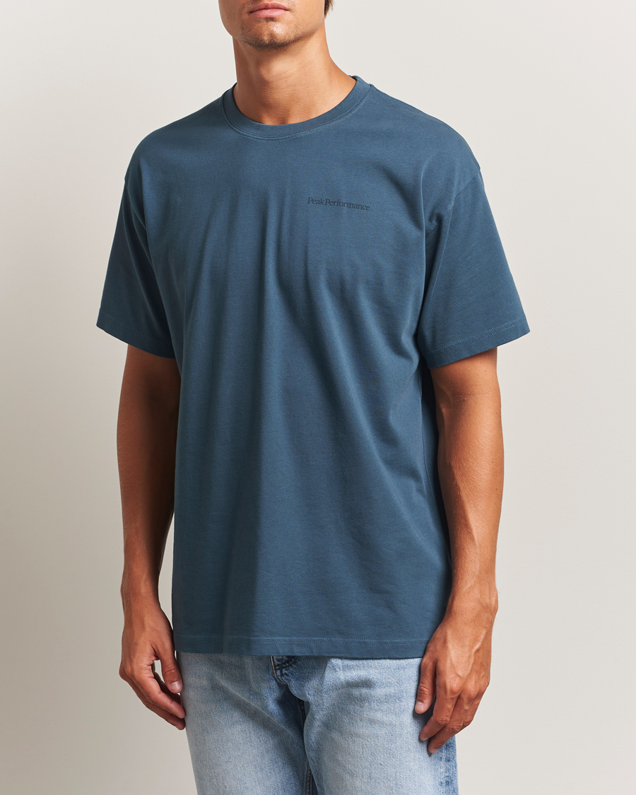 Homme | T-shirts | Peak Performance | Graphic Crew Neck T-Shirt Mountain Lake