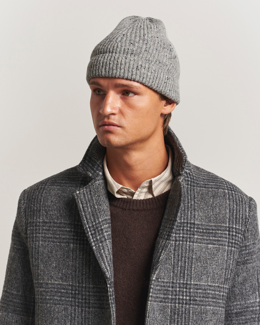 Homme | Bonnets | Samsøe Samsøe | Nataniel Donegal Beanie Grey Melange