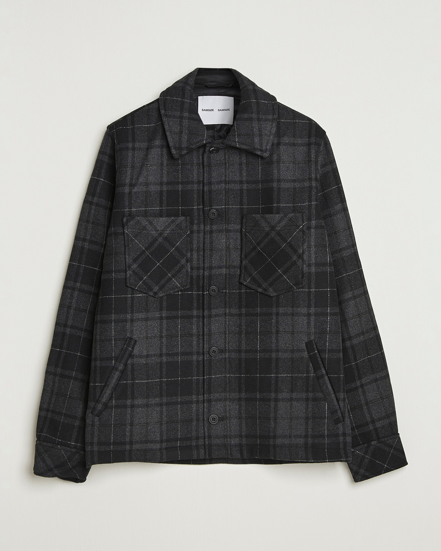 Homme | Manteaux Et Vestes | Samsøe Samsøe | Pally Padded Shirt Jacket Black