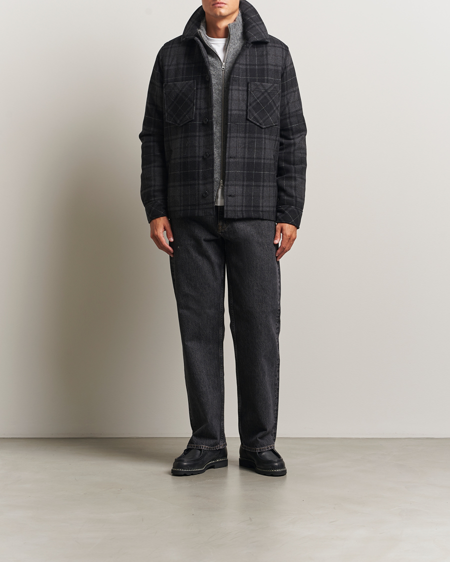 Heren | Jassen | Samsøe Samsøe | Pally Padded Shirt Jacket Black