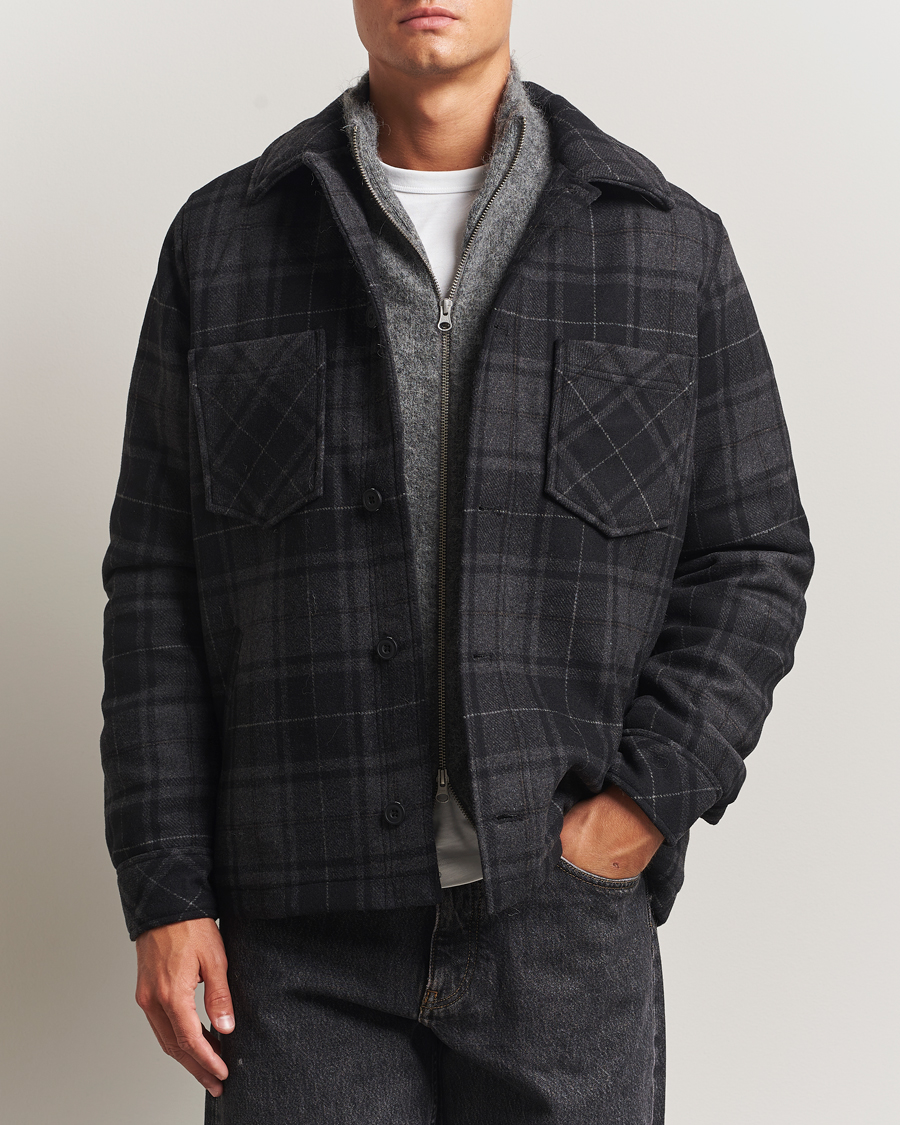 Heren | Jassen | Samsøe Samsøe | Pally Padded Shirt Jacket Black