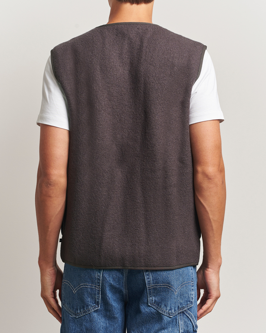 Homme | Manteaux Et Vestes | Samsøe Samsøe | Hannes Boiled Wool Vest Turkish Coffee