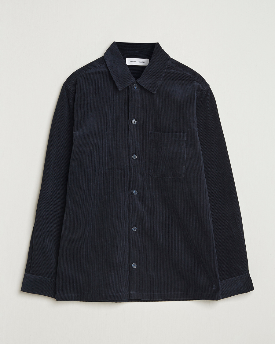 Heren | Overhemden | Samsøe Samsøe | Damon Corduroy Overshirt Salute Navy