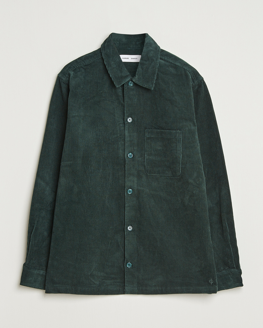 Homme | Chemises | Samsøe Samsøe | Damon Corduroy Overshirt Green Gables