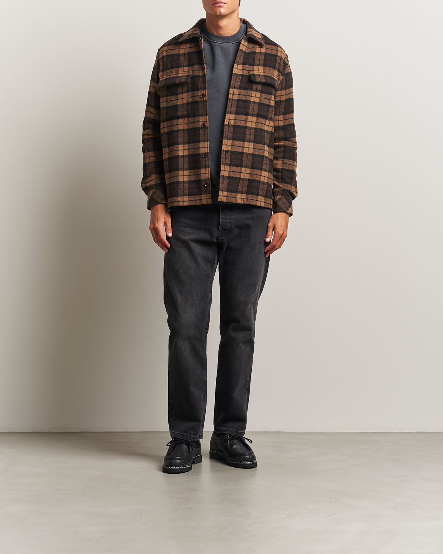 Homme | Chemises | Samsøe Samsøe | Castor Checked Overshirt Turkish Coffee