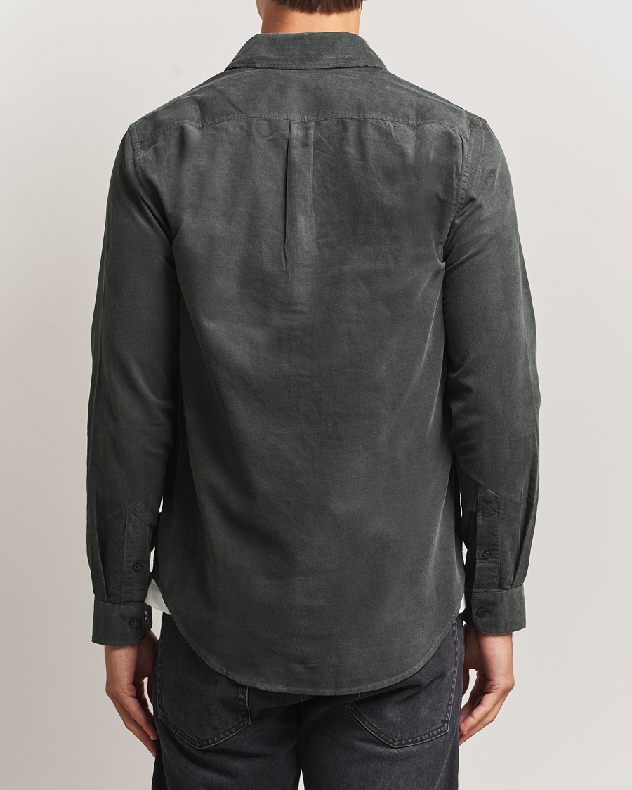 Homme | Chemises | Samsøe Samsøe | Liam Baby Cord Shirt Black Oyster