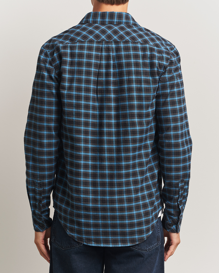 Homme | Chemises | Samsøe Samsøe | Liam Brushed Cotton Checked Shirt Turkish Coffee