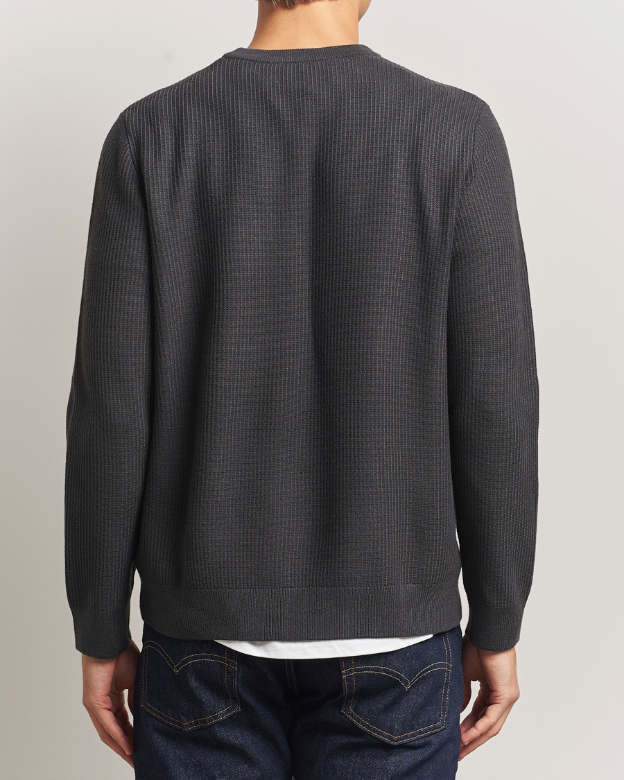 Homme | Pulls Et Tricots | Samsøe Samsøe | Dem Structured Knitted Crew Neck Black Oyster