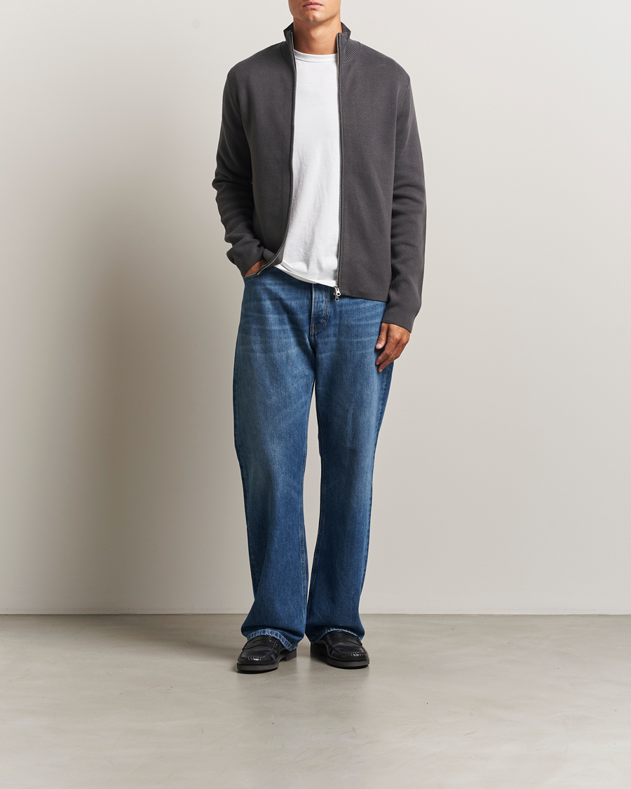 Homme | Pulls Et Tricots | Samsøe Samsøe | Niklas Full Zip Black Oyster