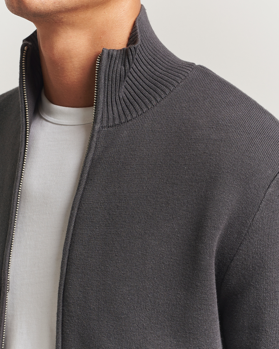Homme | Pulls Et Tricots | Samsøe Samsøe | Niklas Full Zip Black Oyster