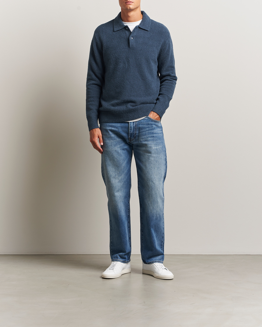 Heren | Truien | Samsøe Samsøe | Nino Knitted Polo Midnight Navy
