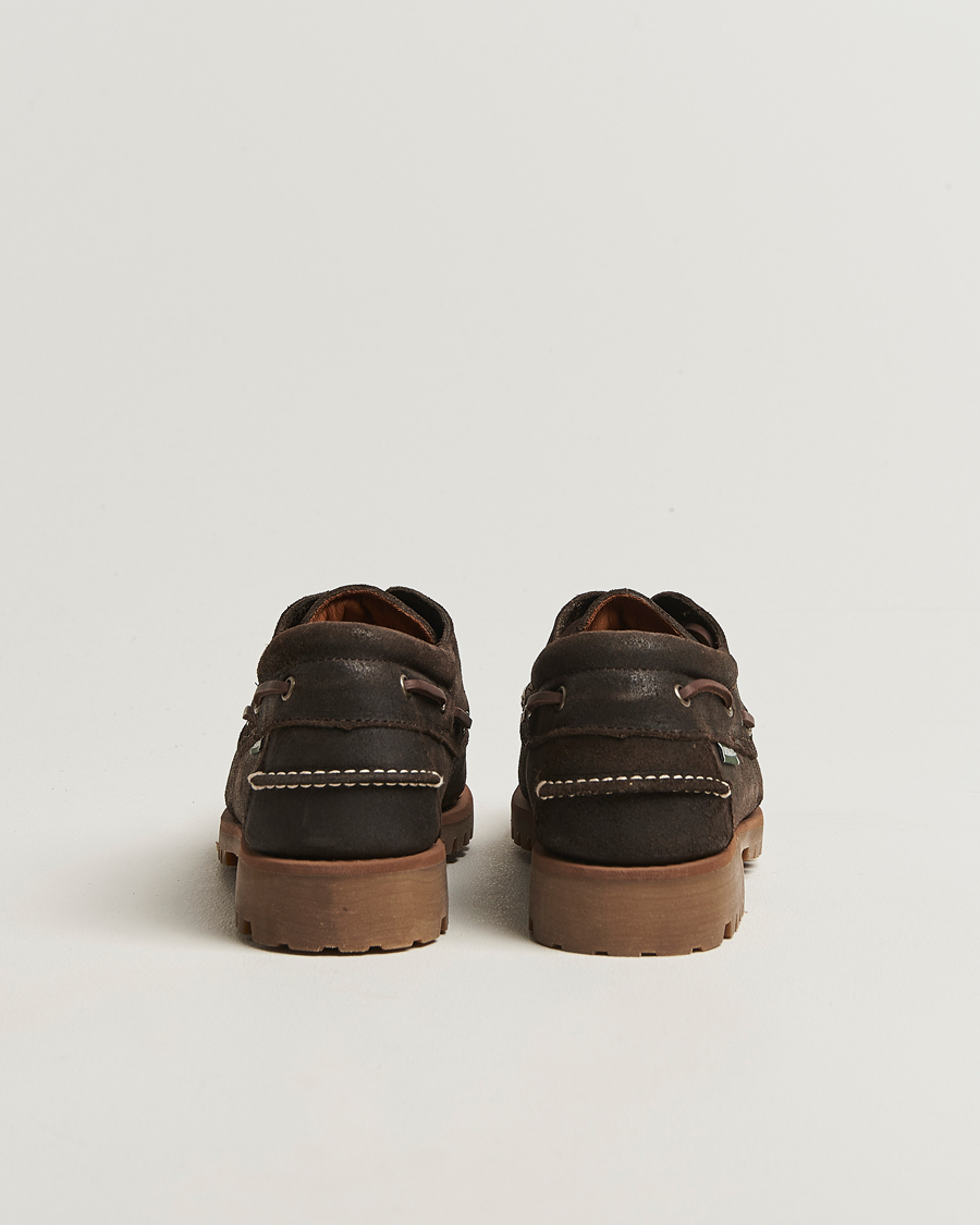 Homme | Loafers | Sebago | Acadia Waxed Suede Loafer Dark Brown