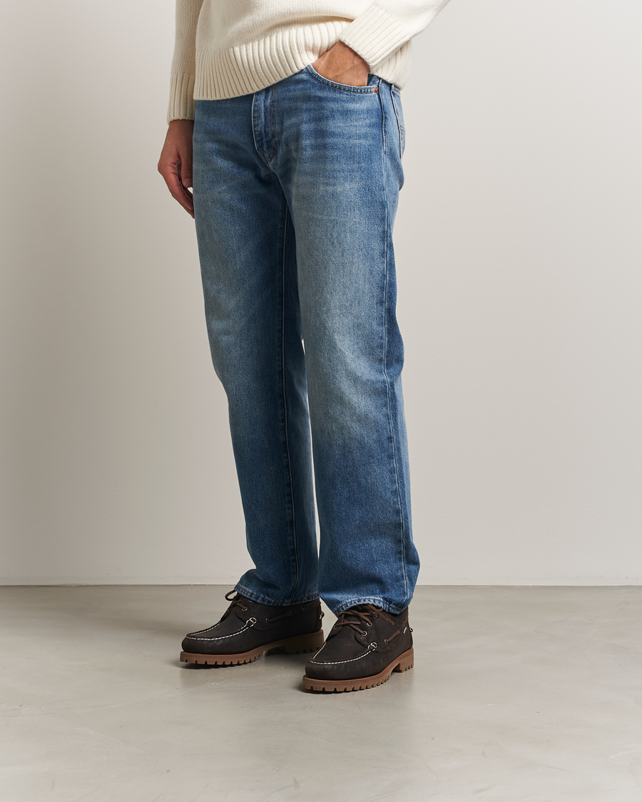 Heren | Instappers | Sebago | Acadia Waxed Suede Loafer Dark Brown