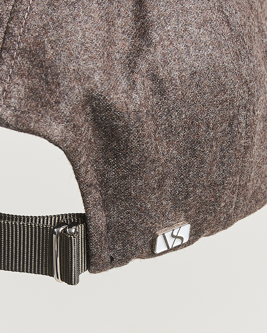Heren | Hoeden en petten | Varsity Headwear | Flannel Baseball Cap Taupe Brown