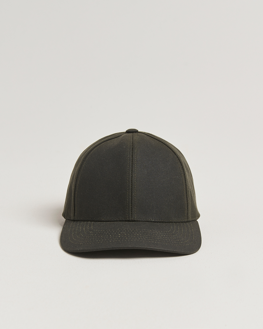 Homme | Bobs Et Casquettes | Varsity Headwear | Oilskin Baseball Cap Ivy Green