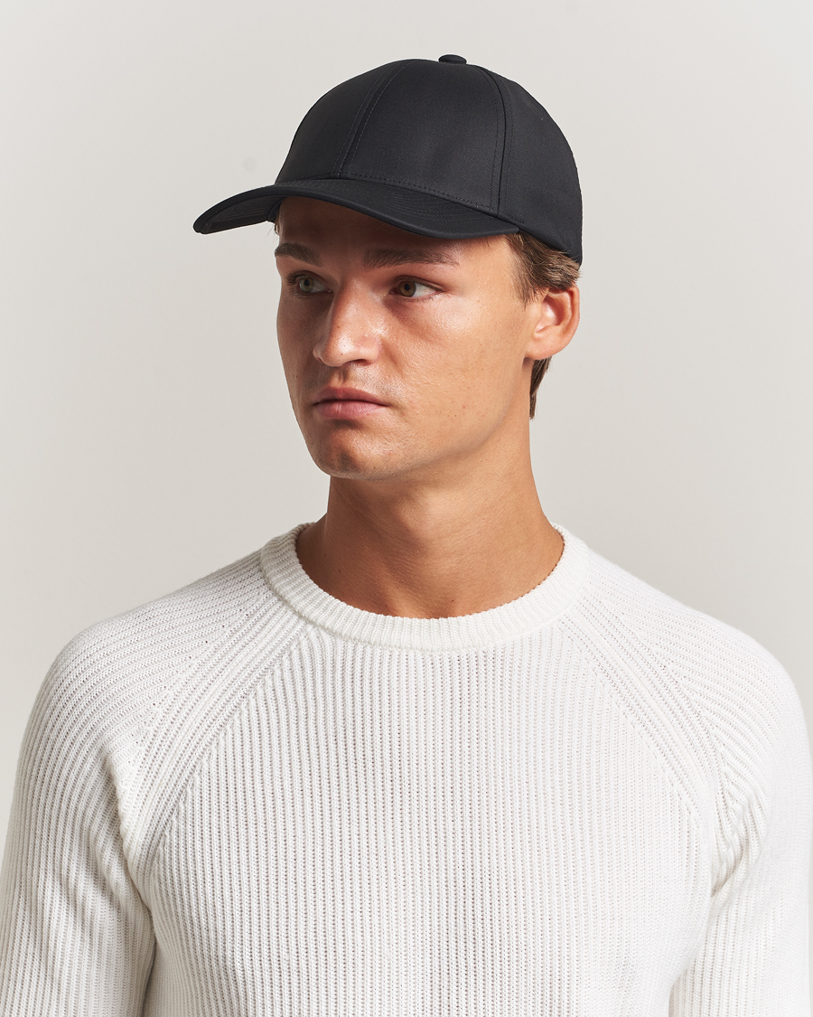 Homme | Bobs Et Casquettes | Varsity Headwear | Wool Tech Baseball Cap Black
