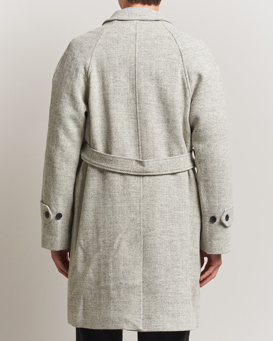 Heren | Jassen | Walker Slater | Watson Harris Tweed Herringbone Coat Light Grey