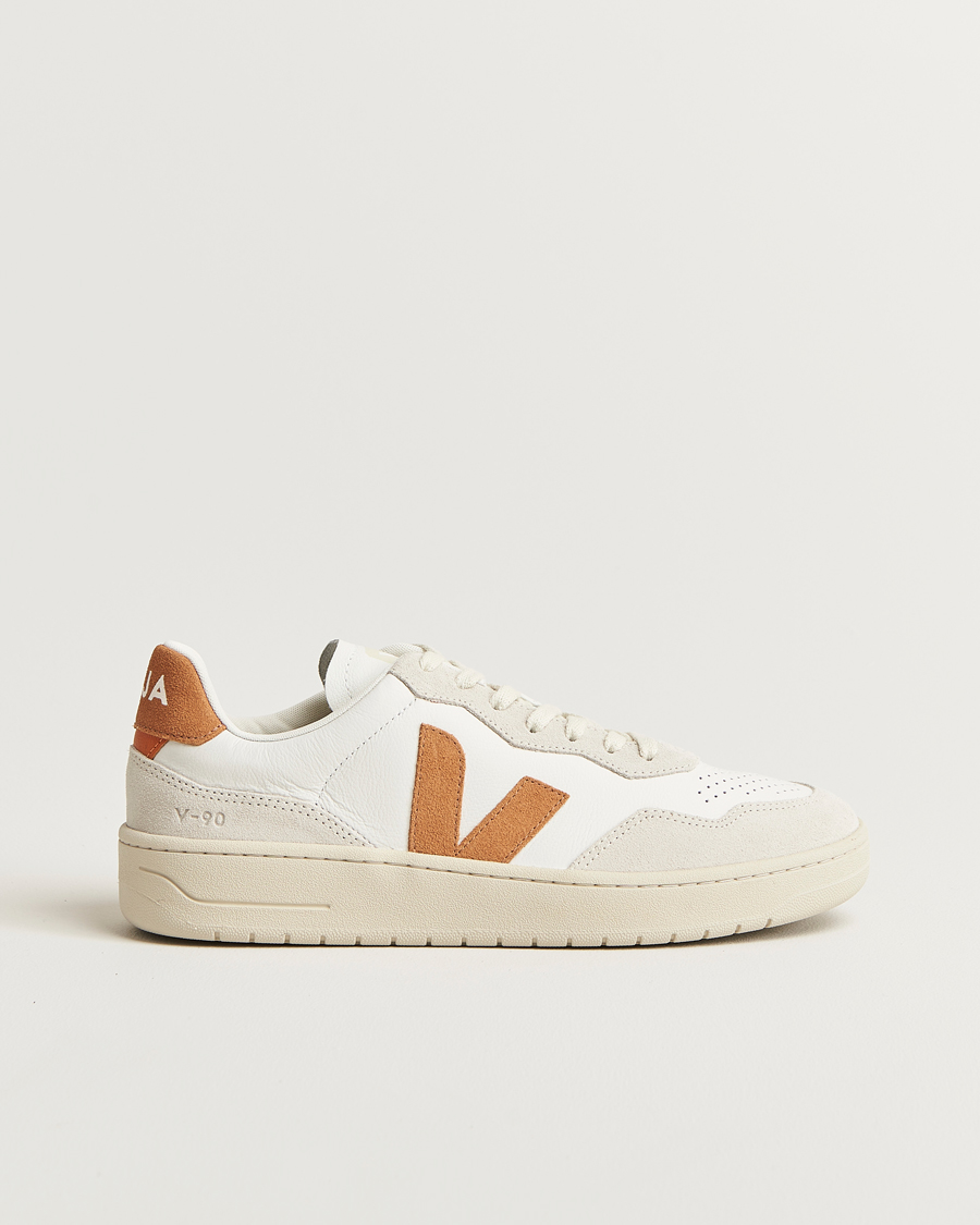Homme | Baskets | Veja | V-90 Sneaker Extra White/Umber