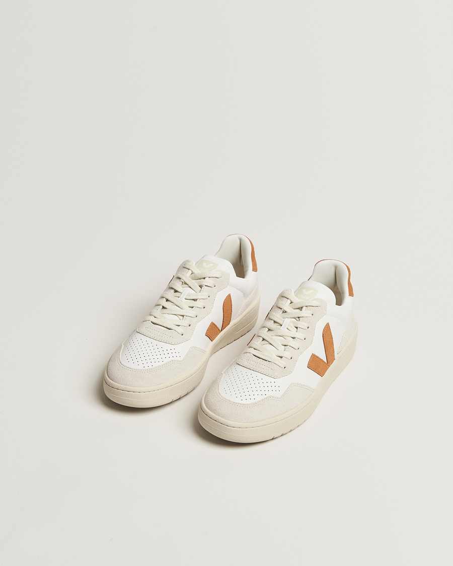 Homme | Baskets | Veja | V-90 Sneaker Extra White/Umber