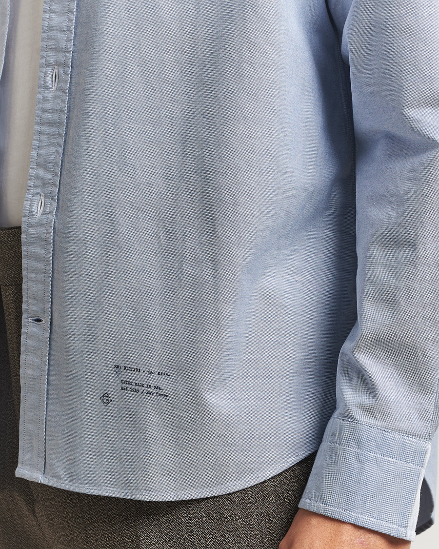 Heren | Overhemden | GANT 240 Mulberry Street | Relaxed Fit US Oxford Shirt Blue Water