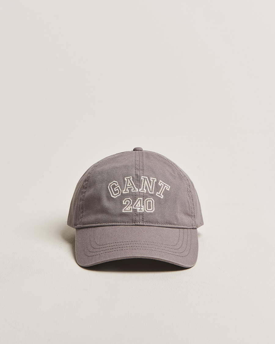 Homme | Bobs Et Casquettes | GANT 240 Mulberry Street | Washed Canvas Cap Steel Grey