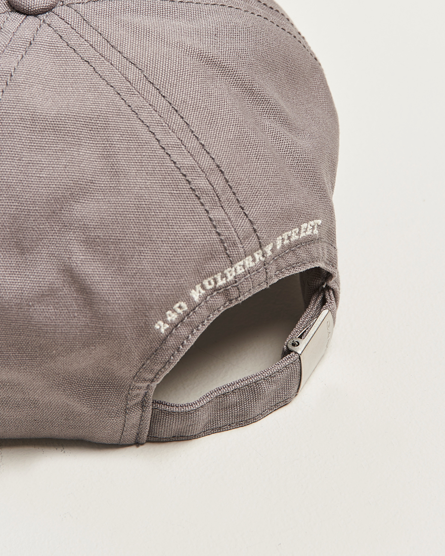 Homme | Bobs Et Casquettes | GANT 240 Mulberry Street | Washed Canvas Cap Steel Grey