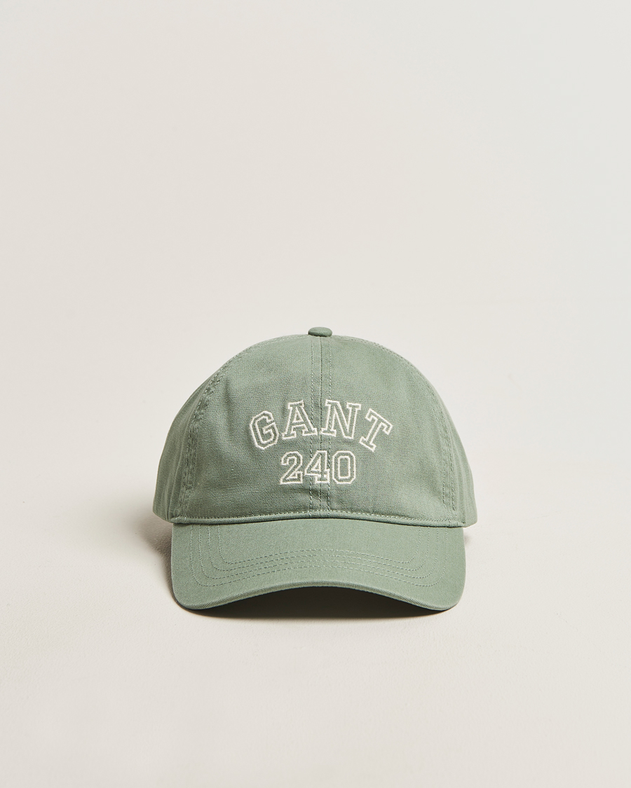Heren | Hoeden en petten | GANT 240 Mulberry Street | Washed Canvas Cap Forest Green