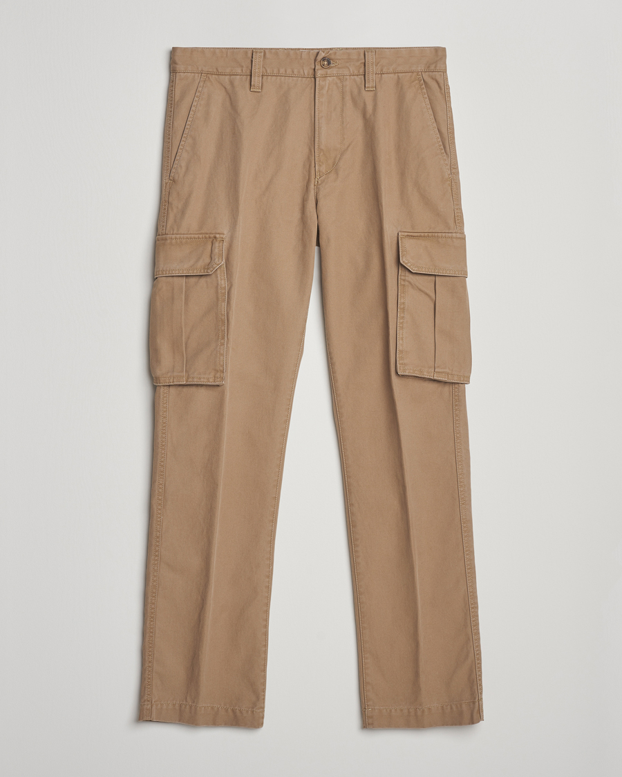 Homme | Pantalons | Gant | Regular Fit Cotton Twill Cargo Pants Light Taupe