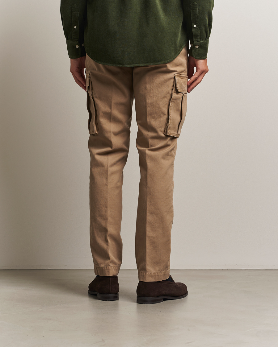 Homme | Pantalons | Gant | Regular Fit Cotton Twill Cargo Pants Light Taupe