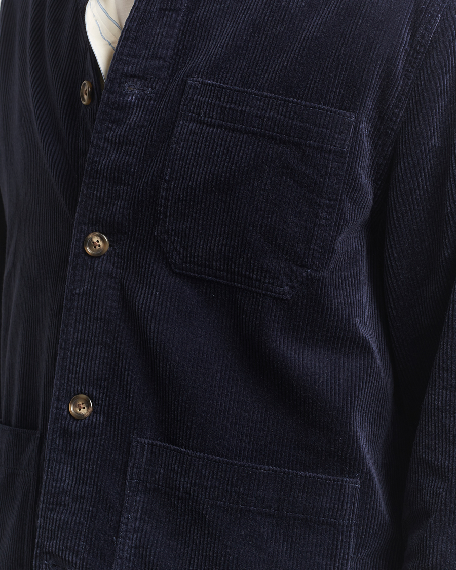 Homme | Chemises | GANT | Regular Fit Corduroy Overshirt Evening Blue