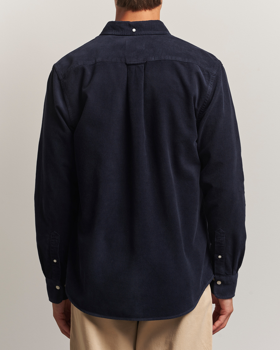 Homme | Chemises | Gant | Regular Fit Corduroy Shirt Evening Blue