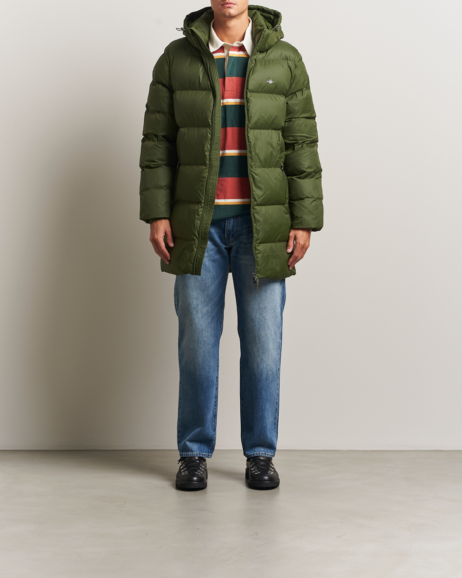 Heren | Jassen | GANT | The Active Cloud Mid Length Jacket Country Green