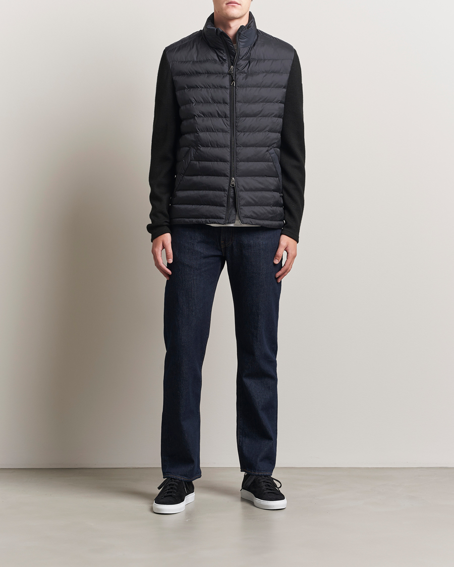 Heren | Jassen | GANT | Mixed Media Hybrid Jacket Black