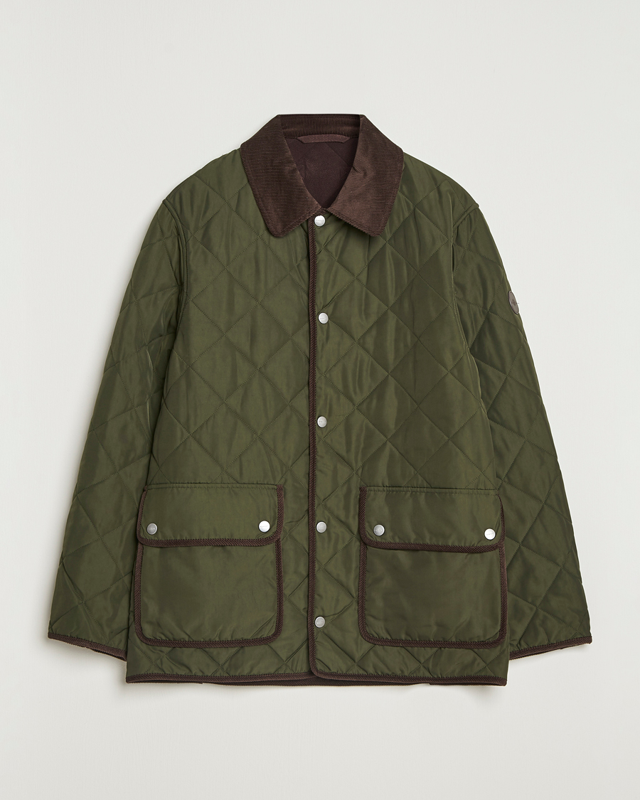 Homme | Manteaux Et Vestes | GANT | Quilted Fleece Jacket Green Lagoon